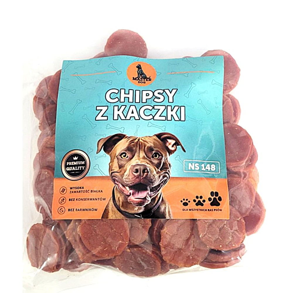 Ласощі для собак м'які чіпси з качки Master Dog 500г (ціна за 1 кг)